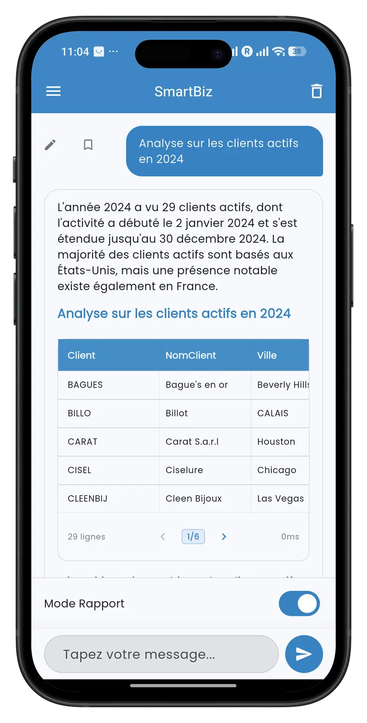 Capture APIMobiz - Agent IA SmartBiz